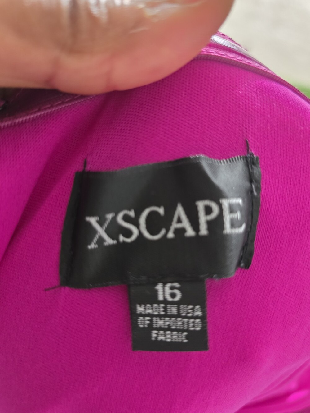 NWT Xscape Fuchsia Ruffle Sleeve Midi Dress Size 16 Cocktail Party Wedding $249 - Picture 10 of 11